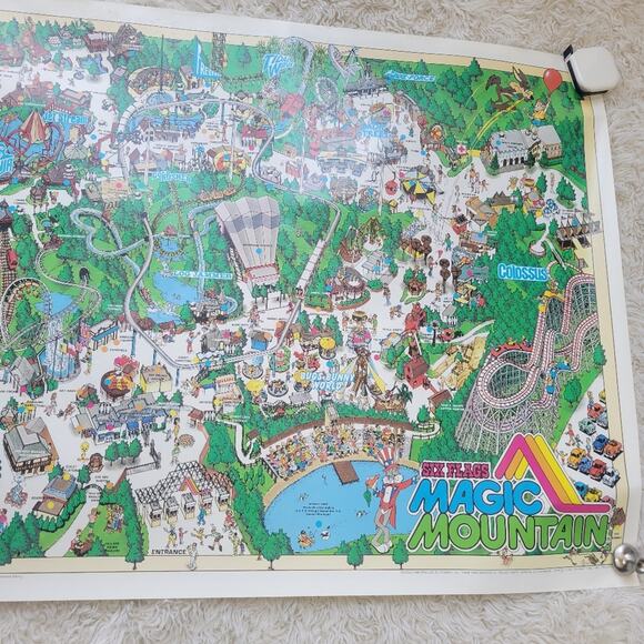 Vintage Disney Magic Kingdom Viper Poster 80s 90s - Picture 7 of 10